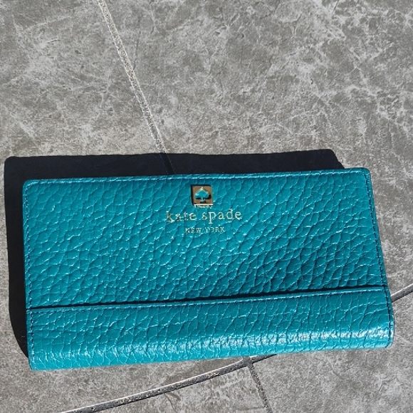 kate spade Handbags - Kate Spade Vibrant Blue Wallet